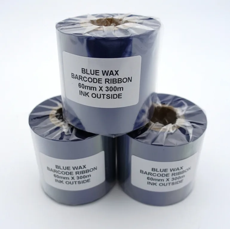Риббон 60мм/300м WAX OUT (синий)